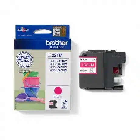 Brother LC221M inktcartridge magenta – afbeelding 3