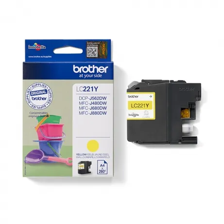 Brother LC221Y inktcartridge geel – afbeelding 4