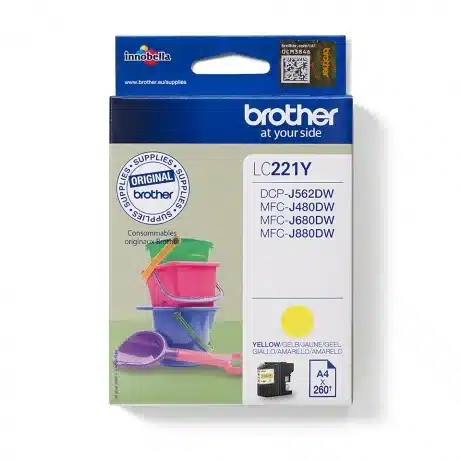 Brother LC221Y inktcartridge geel