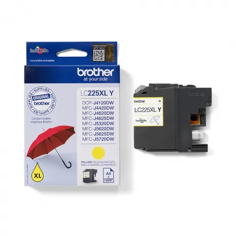 Brother LC225XLY inktcartridge geel – afbeelding 2