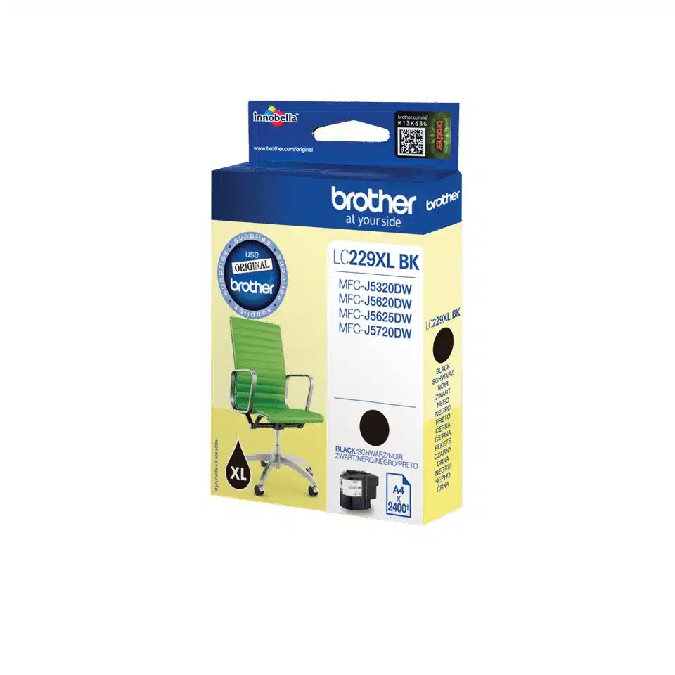 BROTHER LC22EY inkt geel hoge capaciteit 2400 p. voor MFCJ5920DW – afbeelding 2