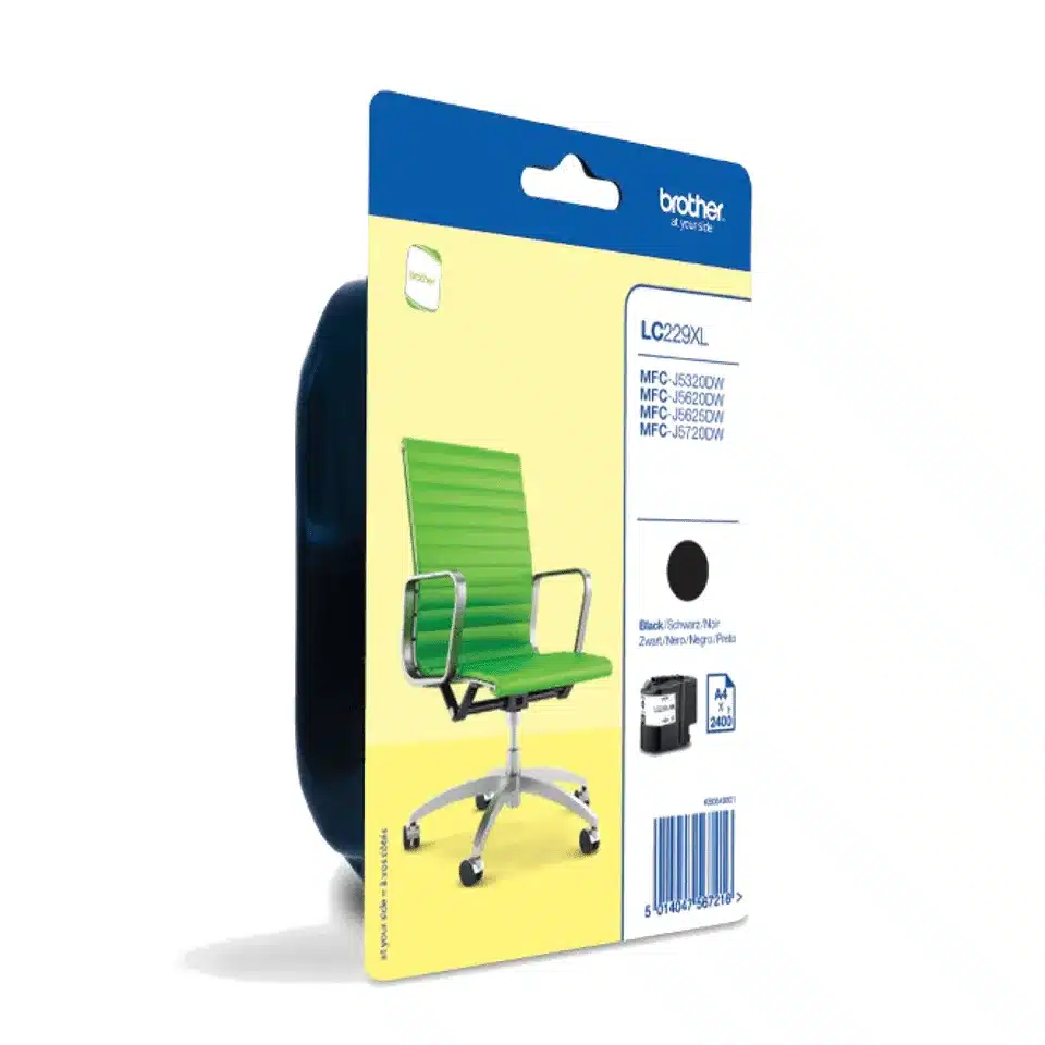 BROTHER LC22EY inkt geel hoge capaciteit 2400 p. voor MFCJ5920DW – afbeelding 3