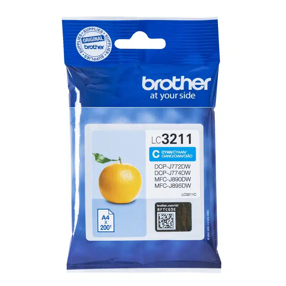 Brother LC3211C inktcartridge Normaal rendement Cyaan – afbeelding 4