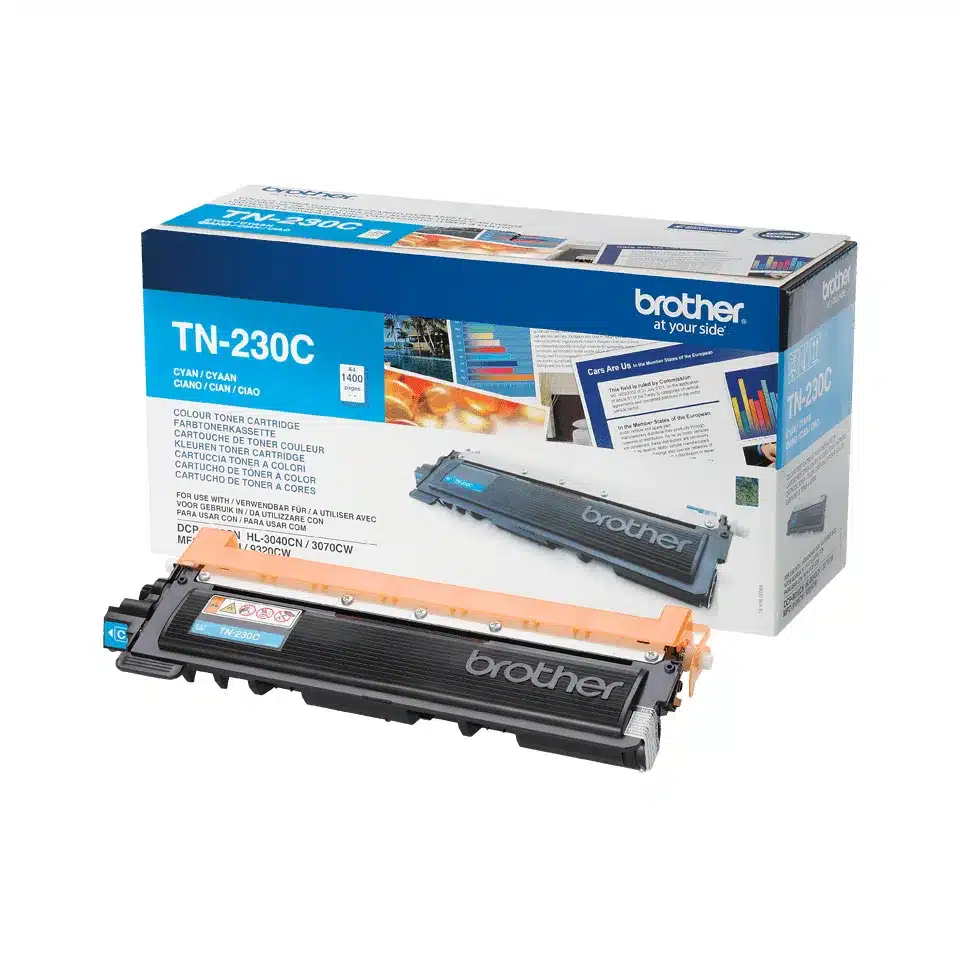 Brother TN230C tonercartridge cyaan – afbeelding 3