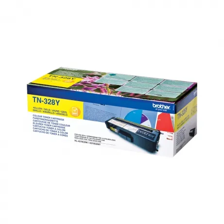Brother TN328Y toner geel – afbeelding 2