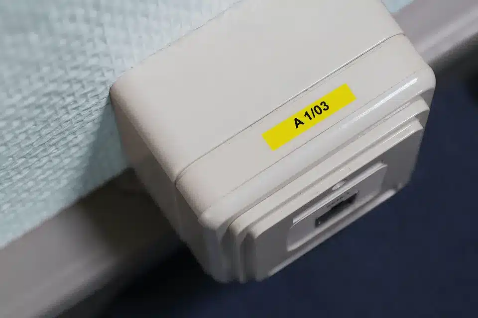 Brother TZE-611 labelprinter-tape Zwart op geel – afbeelding 4