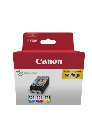 CANON CLI-521 Ink Cartridge Multipack C/M/Y