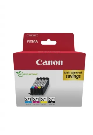 Canon CLI-571 inktcartridge Zwart, Cyaan, Magenta, Geel