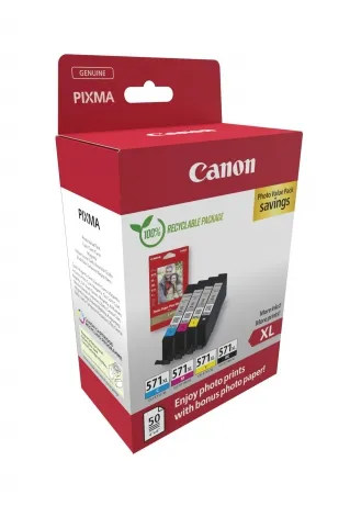 Canon CLI-571XL inktcartridge Hoog (XL) rendement Zwart, Cyaan, Magenta, Geel – afbeelding 2