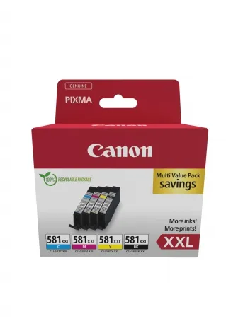 Canon CLI-581XXL inktcartridge Zwart, Cyaan, Magenta, Geel