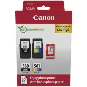 Canon PG-560 inktcartridge Zwart, Cyaan, Magenta, Geel