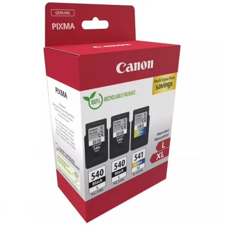 Canon PG-540LX2 inktcartridge Zwart, Cyaan, Magenta, Geel – afbeelding 2