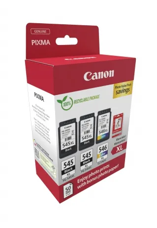 Canon PG-545XLX2 inktcartridge Hoog (XL) rendement Zwart, Cyaan, Magenta, Geel – afbeelding 2