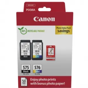 Canon PG-575 inktcartridge Zwart, Cyaan, Magenta, Geel