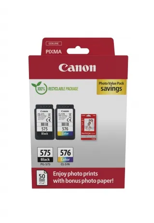Canon PG-575 inktcartridge Zwart, Cyaan, Magenta, Geel