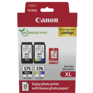Canon PG-575XL inktcartridge Hoog (XL) rendement Zwart, Cyaan, Magenta, Geel