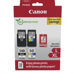 Canon PG540L inktcartridge Zwart, Cyaan, Magenta, Geel
