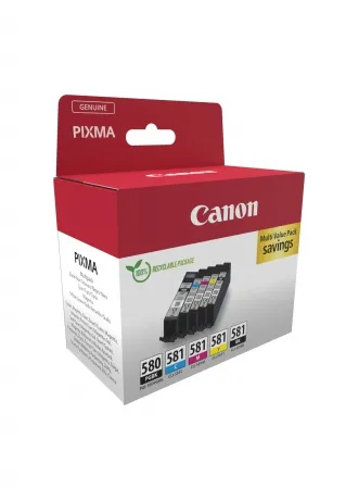 Canon PGI-580 inktcartridge Zwart, Cyaan, Magenta, Geel – afbeelding 2
