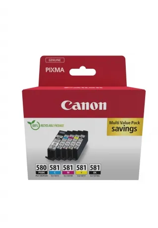 Canon PGI-580 inktcartridge Zwart, Cyaan, Magenta, Geel