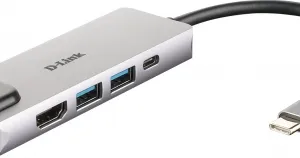 D-Link 5-in-1 USB-C Hub with HDMI/Ethernet and Power Delivery