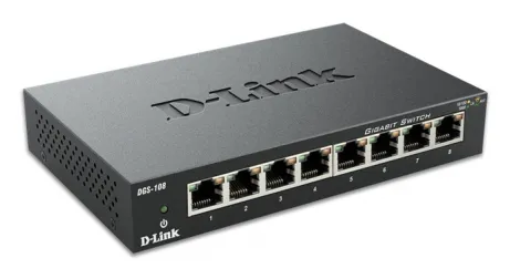 D-Link DGS-108 8 Port Gigabit Metal House Switch – afbeelding 2