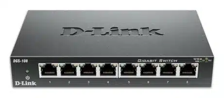 D-Link DGS-108 8 Port Gigabit Metal House Switch