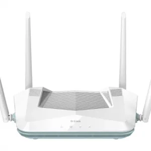 D-Link R32 EAGLE PRO AI Smart Router WiFi 6 with AX3200 speeds of up to 800 Mbps (2.4 GHz) or 2402 Mbps (5 GHz)