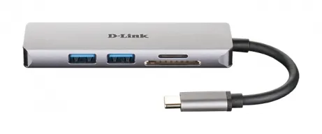 D-Link USB Type C Docking Station for Computer - 3 x USB Ports - 2 x USB 3.0 - HDMI - Thunderbolt – afbeelding 2
