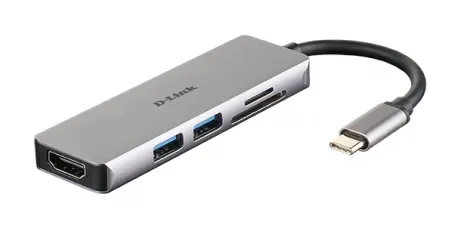 D-Link USB Type C Docking Station for Computer - 3 x USB Ports - 2 x USB 3.0 - HDMI - Thunderbolt