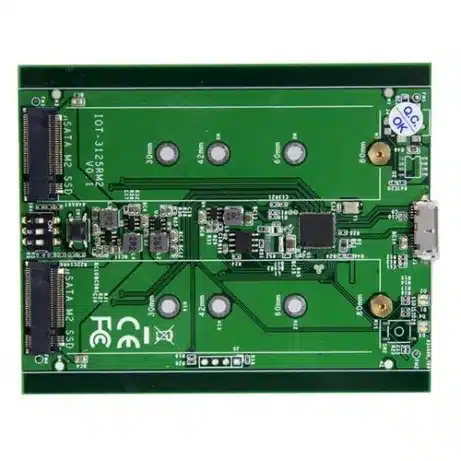 Dual M.2 Enclosure - RAID USB 3.1 Gen 2 SM22BU31C3R – afbeelding 3