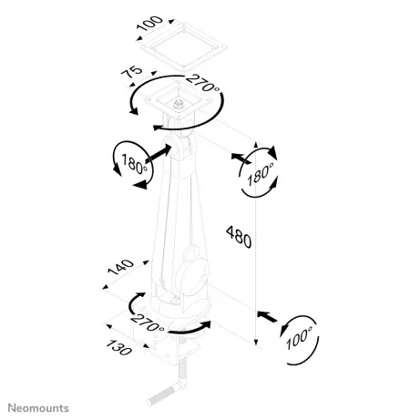 Flat Screen Desk Mount (clamp) – afbeelding 3