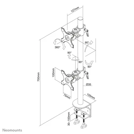 Flat Screen Desk Mount (clamp)