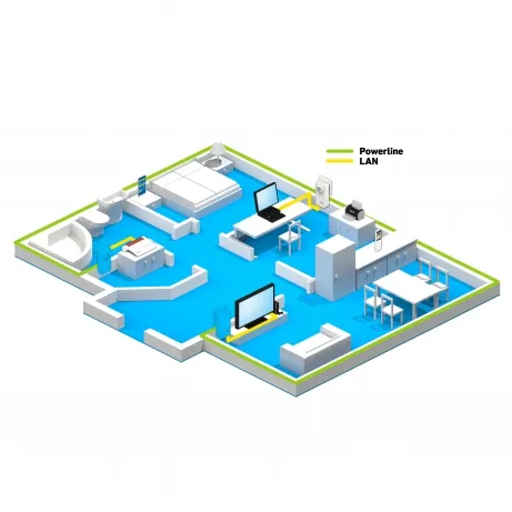 FRITZ!Powerline 1220E Edition International - NO BELGIUM SOCKET – afbeelding 4