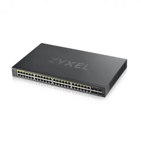 GS1920-48HPv2- 52 Port Smart Managed PoE Switch 48x Gigabit Copper PoE and 4x Gigabit dual pers.- hybrid mode- standalon – afbeelding 4
