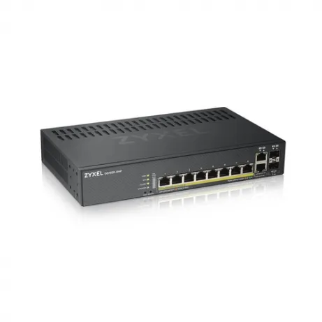 GS1920-8HPv2- 10 Port Smart Managed Switch 8x Gigabit Copper and 2x Gigabit dual pers.-hybrid mode- standalone/NebulaFle