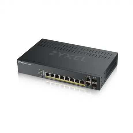 GS1920-8HPv2- 10 Port Smart Managed Switch 8x Gigabit Copper and 2x Gigabit dual pers.-hybrid mode- standalone/NebulaFle