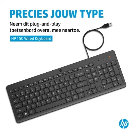HP 150 Wired Keyboard Azerty – afbeelding 3