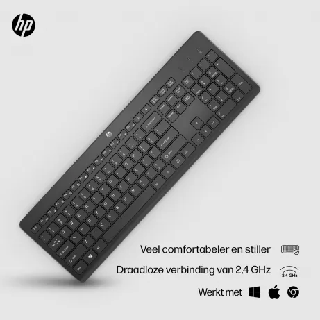 HP 230 Wireless Keyboard (Black) BEL 3L1E7AA#AC0 – afbeelding 3