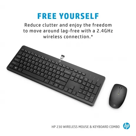 HP 230 Wireless Mouse and Keyboard Combo Azerty BE – afbeelding 3
