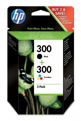 HP 300 originele zwarte/drie-kleuren inktcartridges