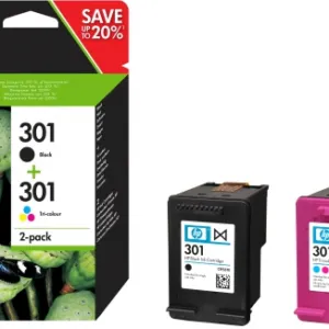 HP 301 originele zwarte/drie-kleuren inktcartridges