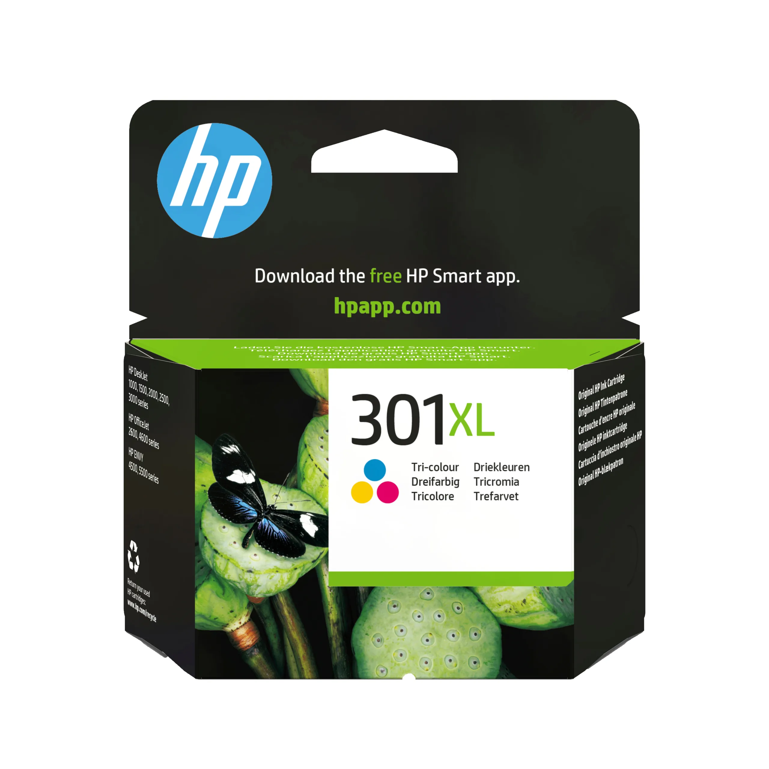 HP 301XL originele high-capacity drie-kleuren inktcartridge – afbeelding 3