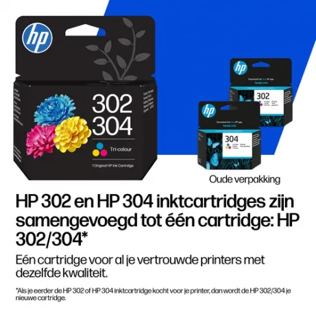 HP 302/304 Tri-color Original Ink Cartridge – afbeelding 2