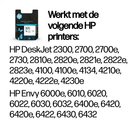 HP 305 Tri-color Original Ink Cartridge – afbeelding 2