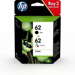 HP 62 originele zwarte/drie-kleuren inktcartridges