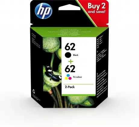 HP 62 originele zwarte/drie-kleuren inktcartridges