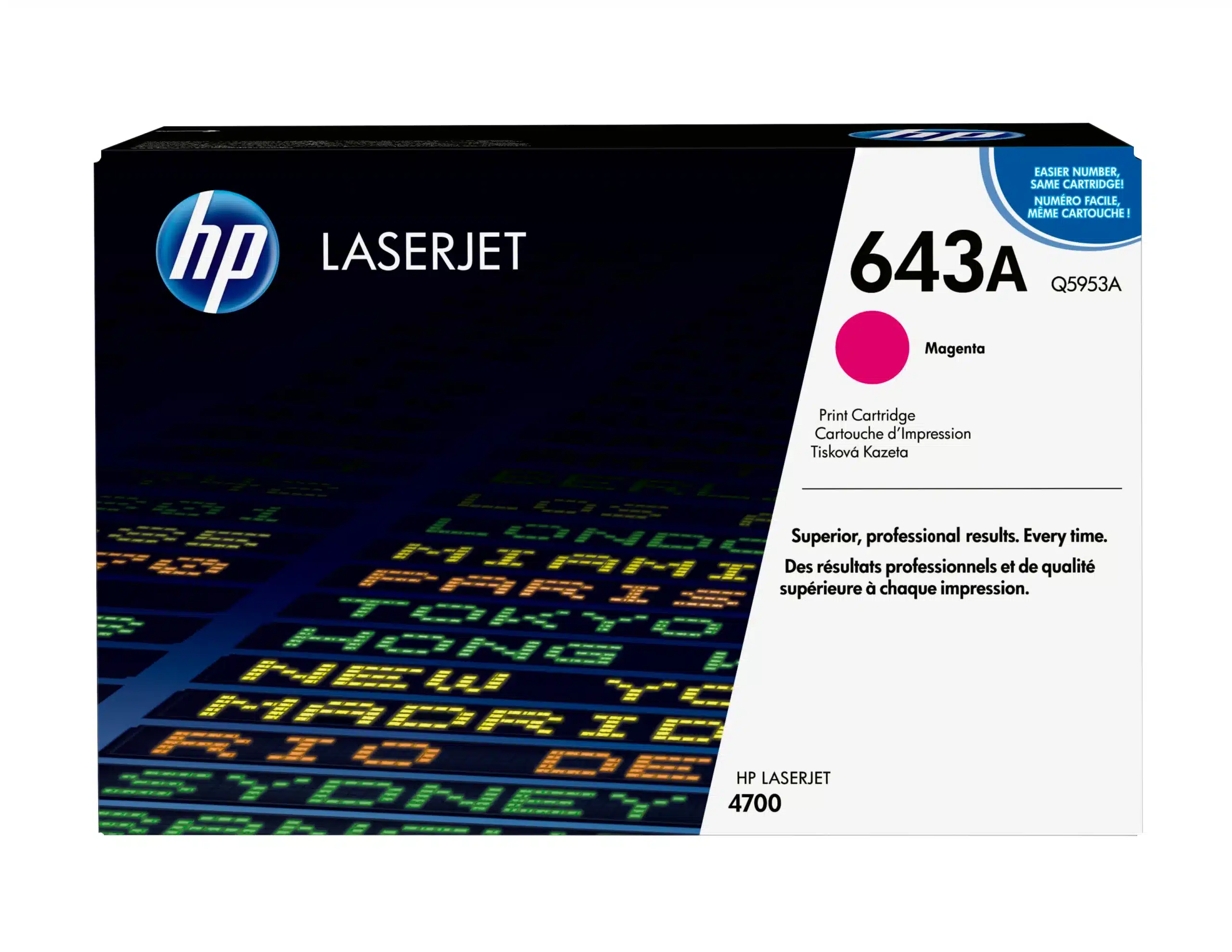 HP 643A originele magenta LaserJet tonercartridge – afbeelding 2