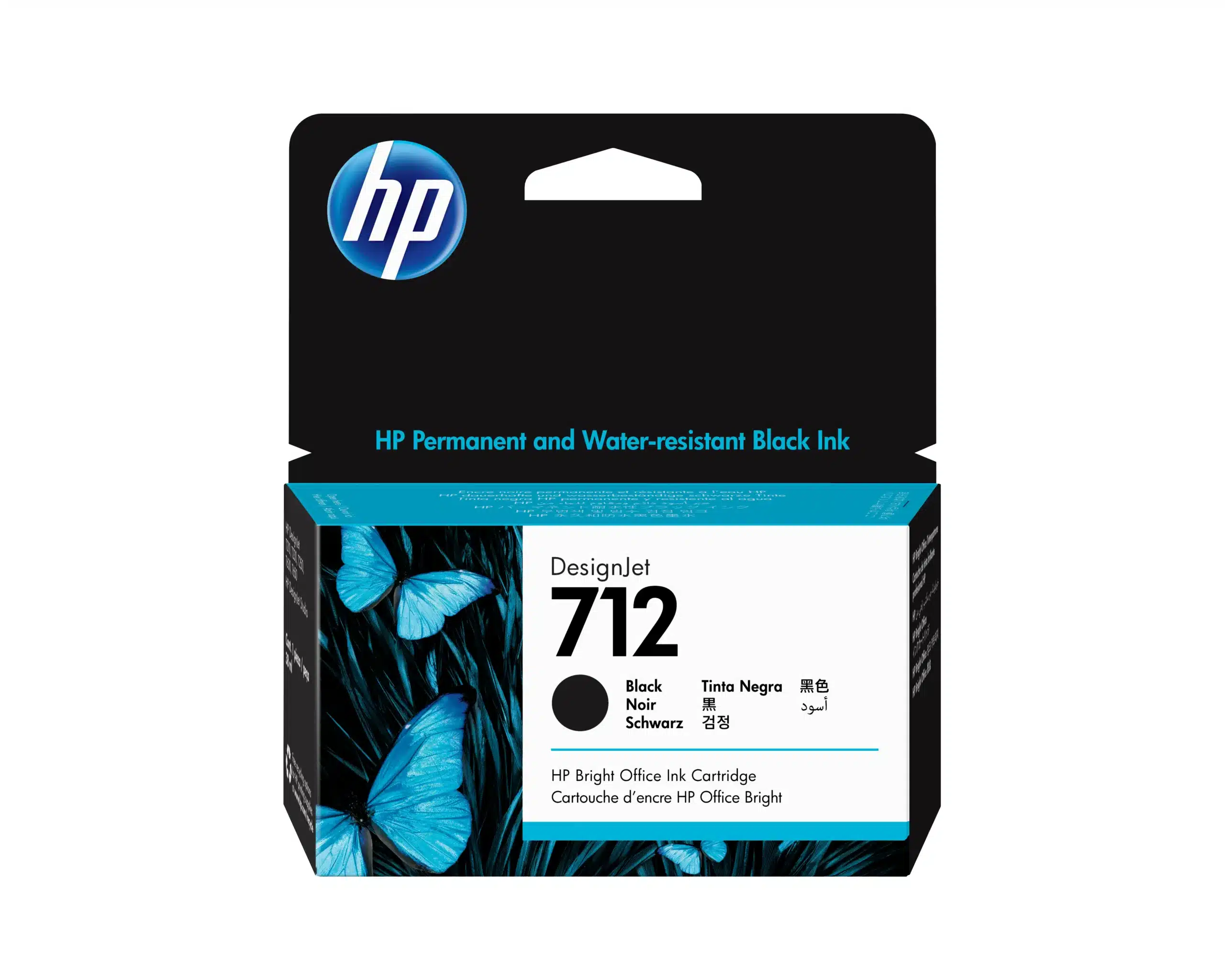 HP 712 Black DesignJet Ink Cartrid – afbeelding 3