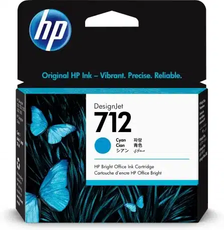 HP 712 Cyan DesignJet Ink Cartridg