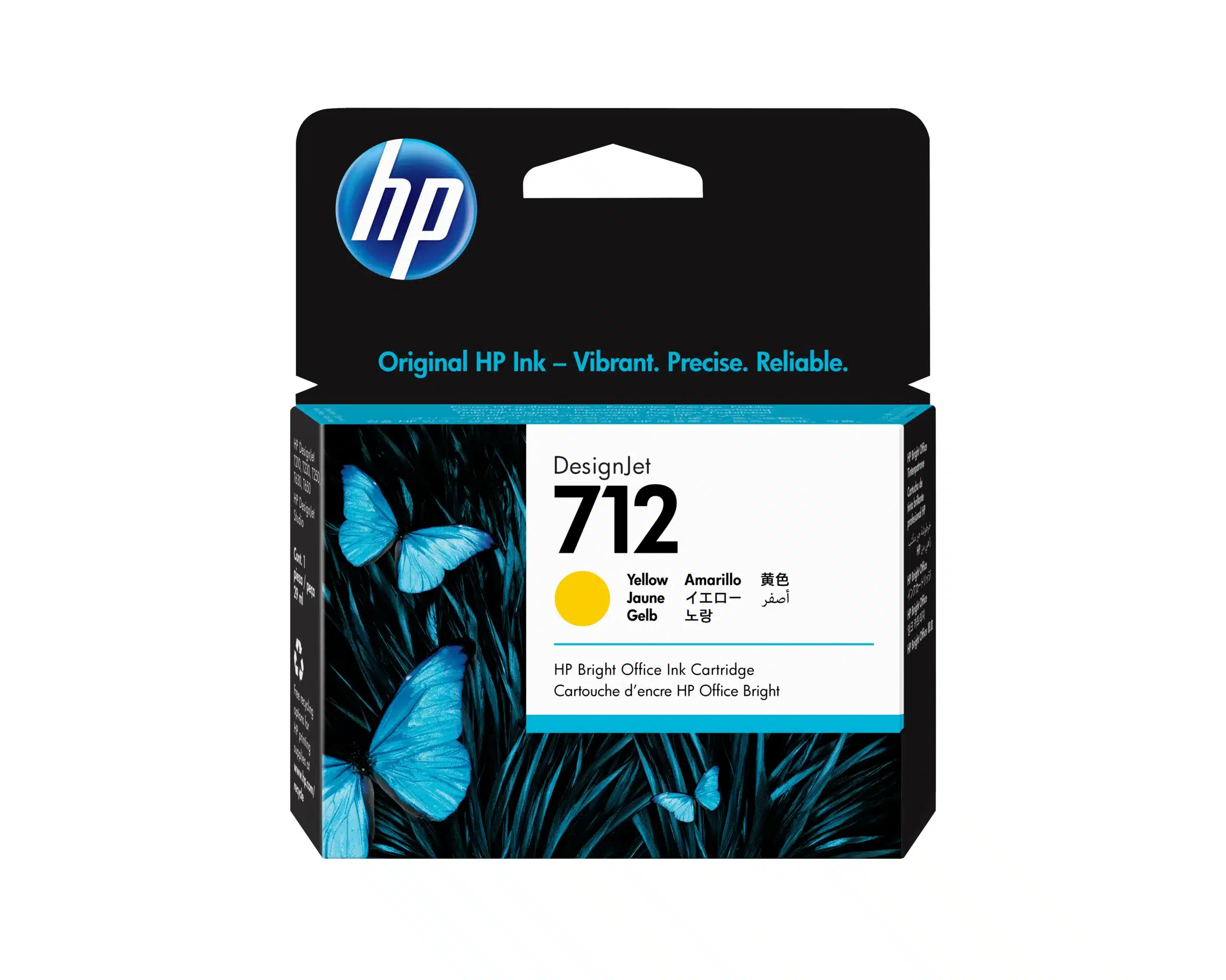 HP 712 Yellow DesignJet Ink Cartri – afbeelding 3